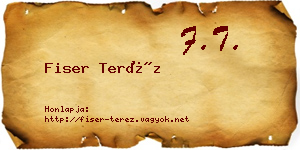 Fiser Teréz névjegykártya